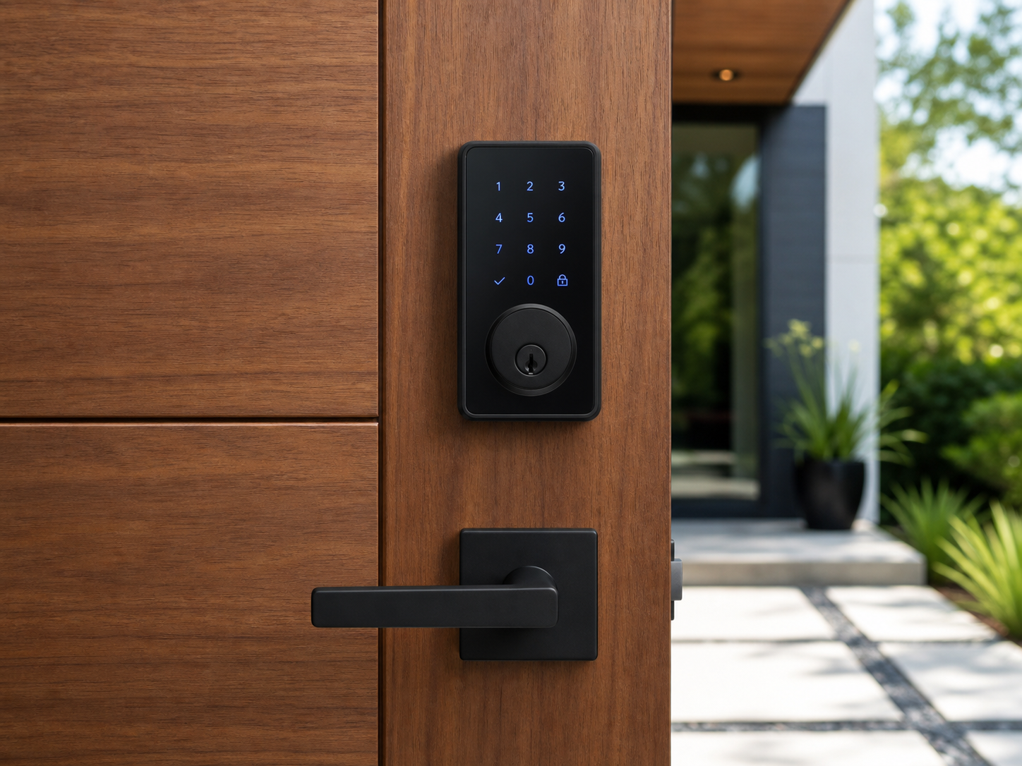 High-security residential deadbolt and reinforced hardware