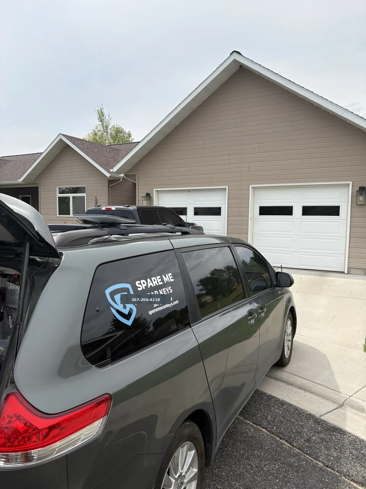 Spare Me van on a Riverton driveway service call